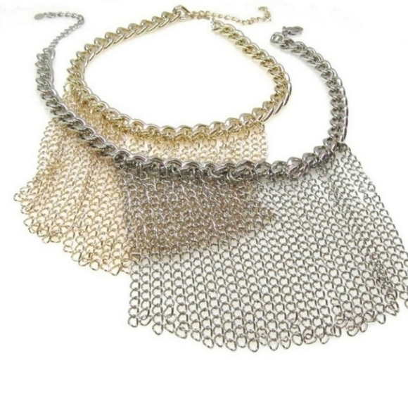 Jessica Elliot Rhodium Fringe Choker - Picture 3 of 3